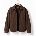 Brown Vardosk jacket with zipper