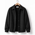 Men’s Black Button-Through Jacket — Draevok