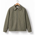 Zelquorin Men's Textured Zip-Up Cardigan