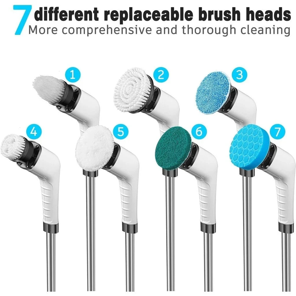 DOMMO™ Electric Spin Scrubber — 7 FREE Cleaning Heads + Free Shipping