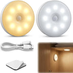 DOMMO™ MotionGlow — Lot de 3 lampes rechargeables à détecteur de mouvement