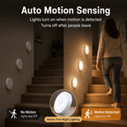 DOMMO™ MotionGlow — Lot de 3 lampes rechargeables à détecteur de mouvement
